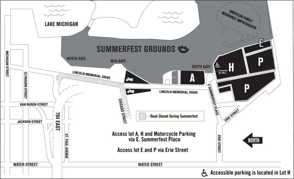 summerfest parking