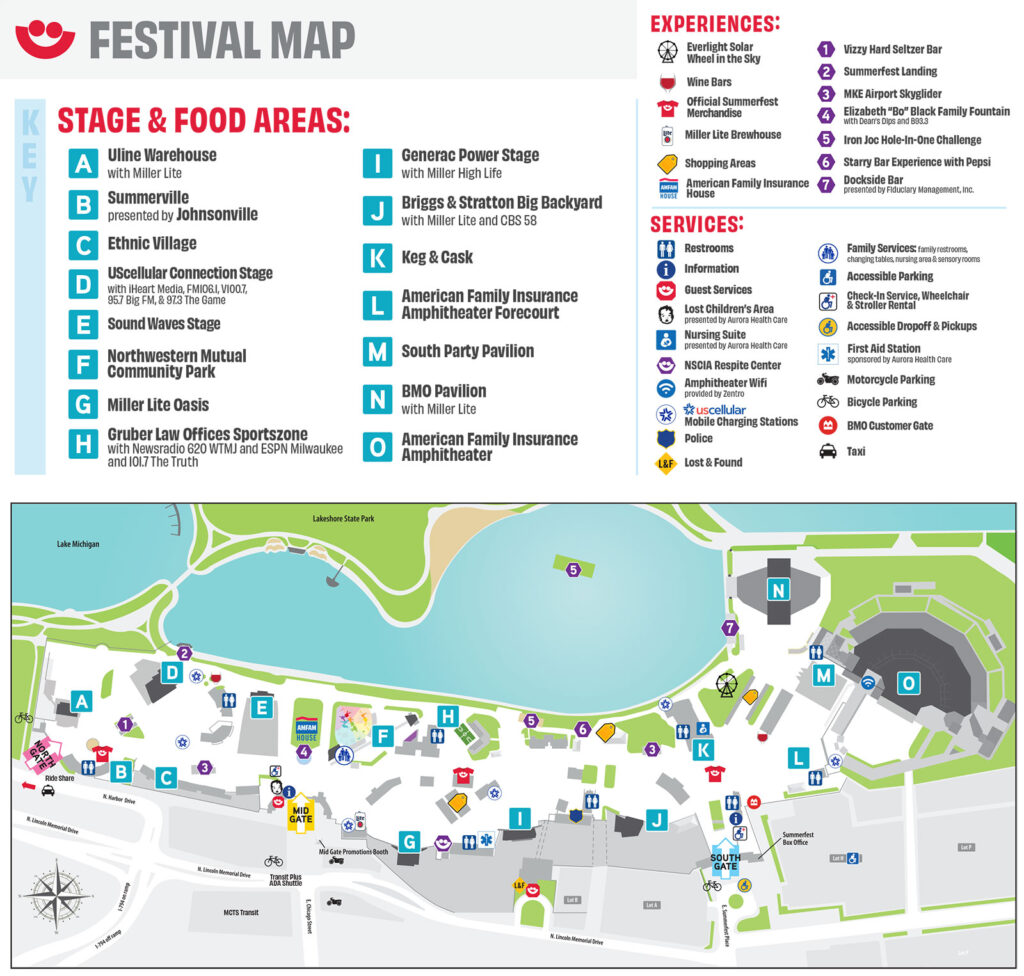 Summerfest Grounds Map 2024 Summerfest Milwaukee