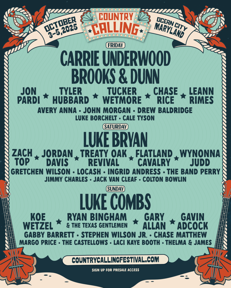 COUNTRY CALLING FESTIVAL 2025 Tickets Presale on March 28